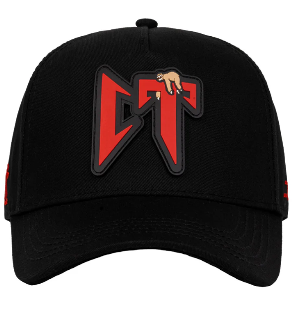 JC HATS - CT BLACK/RED PVC