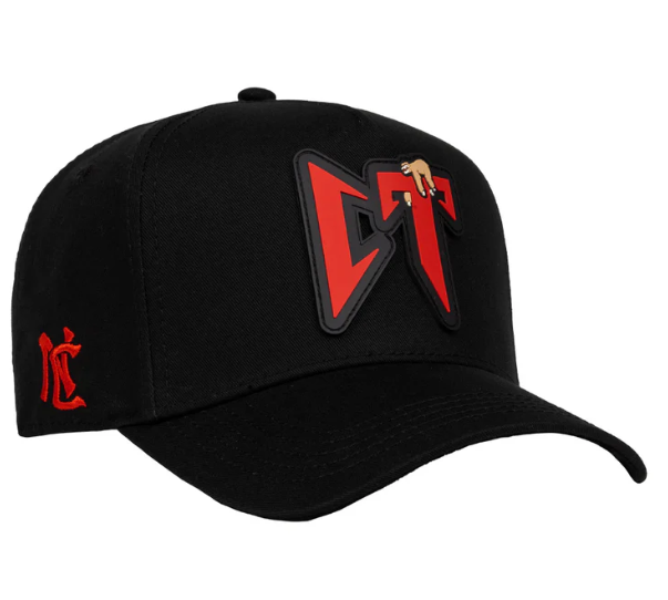 JC HATS - CT BLACK/RED PVC