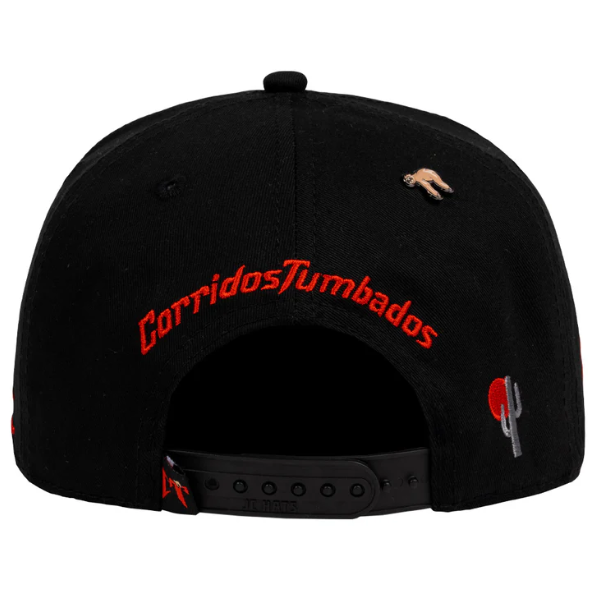 JC HATS - CT BLACK/RED PVC