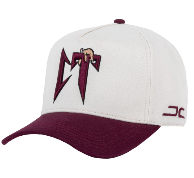 JC HATS - CT BONE/BURGUNDY