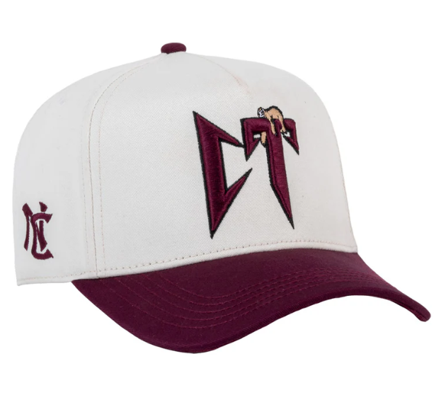 JC HATS - CT BONE/BURGUNDY