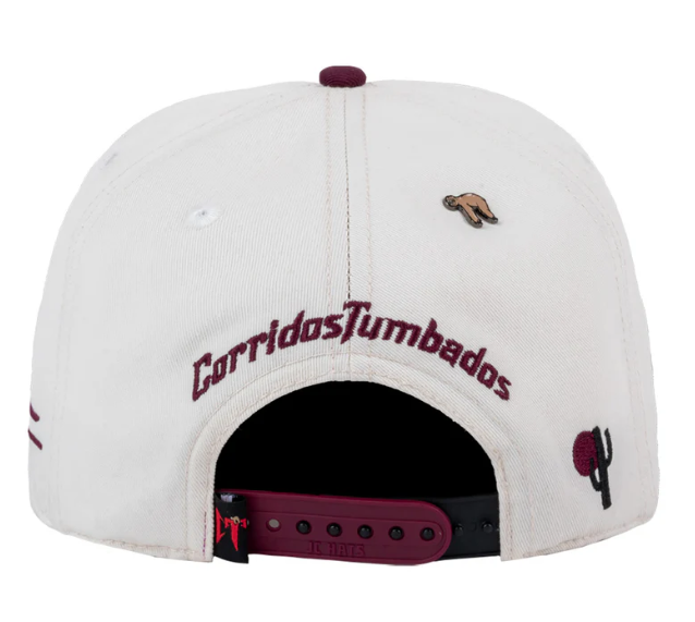 JC HATS - CT BONE/BURGUNDY