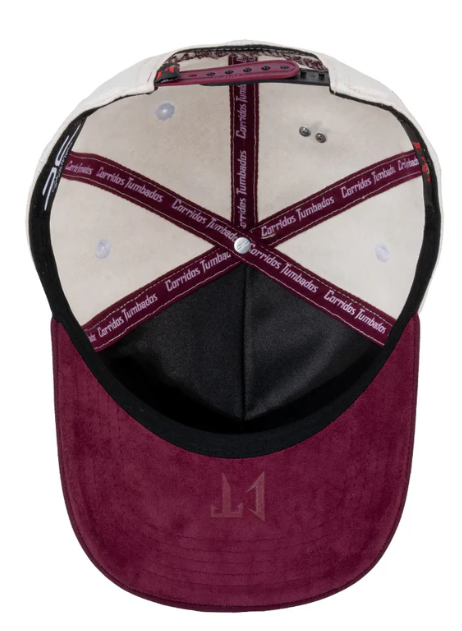 JC HATS - CT BONE/BURGUNDY