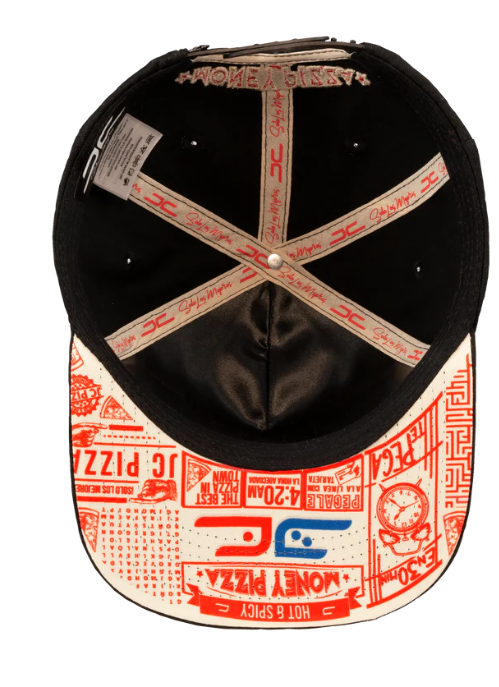 JC HATS - JC PIZZA BLACK