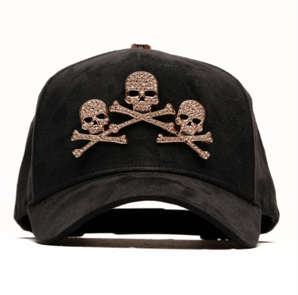 BARBAS HATS - ROSE GOLD SKULLS